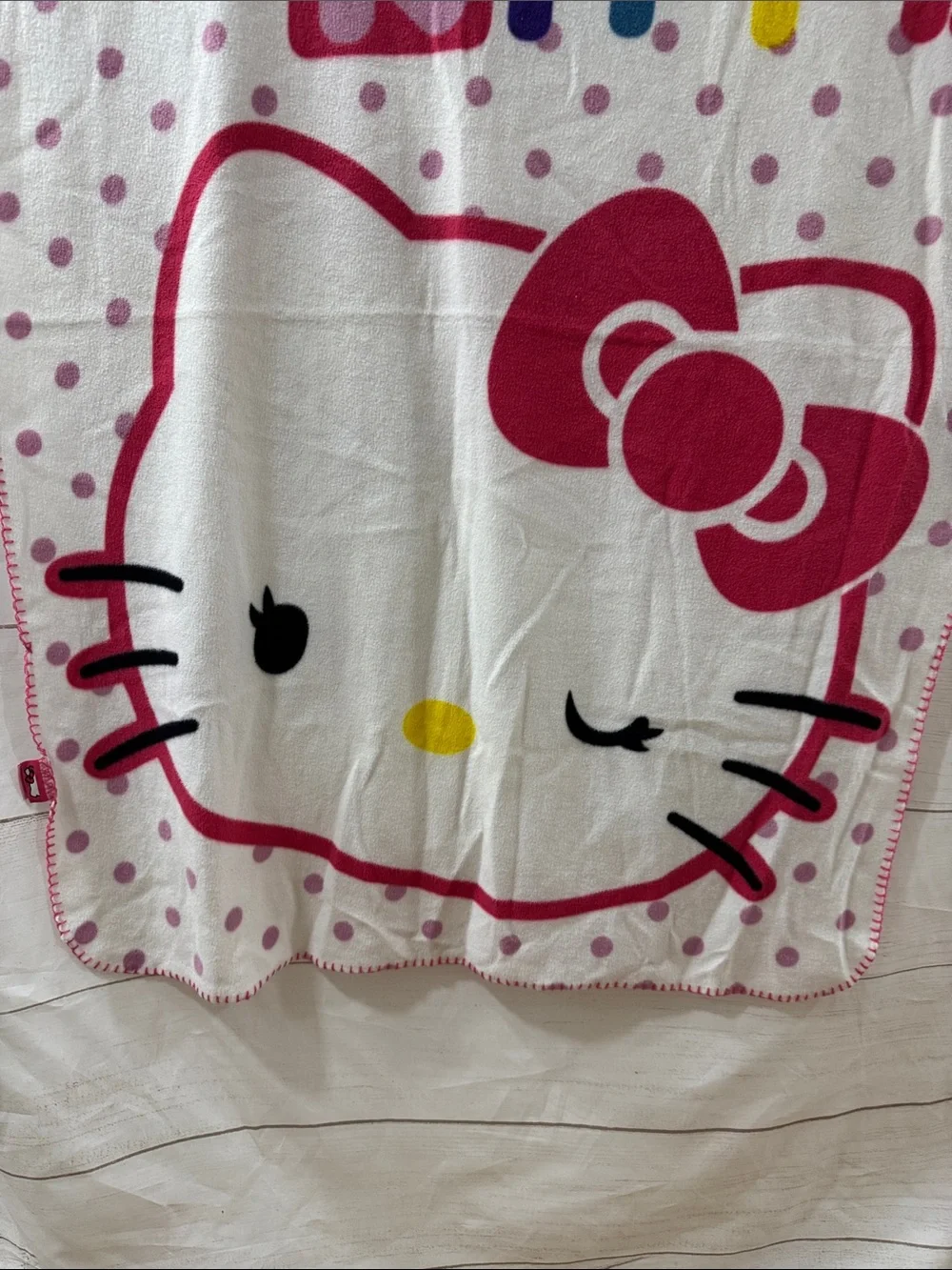 Hello Kitty Sanrio fleece throw blanket 36